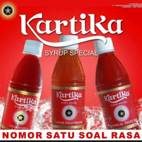 

KARTIKA Sirup 400 ml Framboze Lychee Melon Botol Plastik Tanpa Pengawet