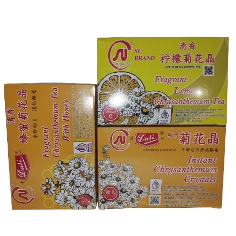 

Dali chrysanthemum tea SU JiHua Jing 10sachet teh kembang krisan teh bunga seruni untuk panas dalam