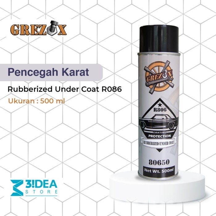 Grezox Rubberized Under Coating 500ml Black - Pencegah Karat