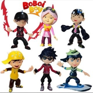 Figure / Mainan Anak / Topper Cake Figures Boboiboy Supra Halilintar - 6 Pcs Figurine