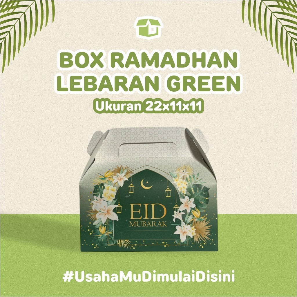 

Box Ramadhan Lebaran Green Uk 22x11x11 cm 004 | KEMASAN JAYA GEMILANG