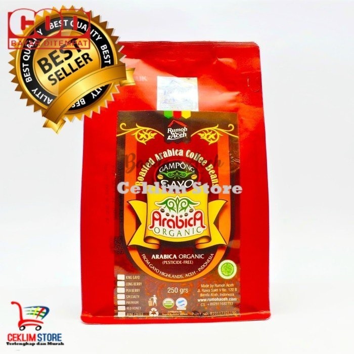 

KOPI ARABIKA GAYO ( RED CHERRY ) 250gr RUMOH ACEH KOPI LUWAK