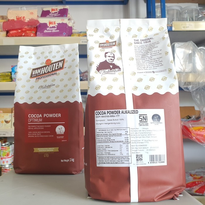 Van Houten Cocoa Powder Optimum 1Kg / Coklat Bubuk Van houten 1Kg