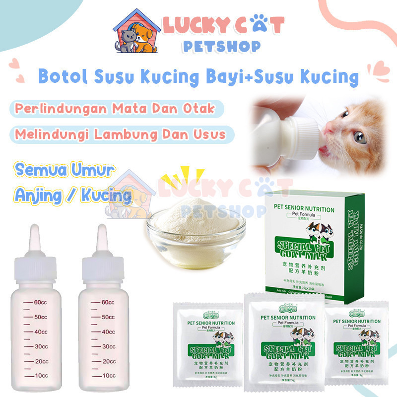 Dot Anak Kucing Baru Lahir Botol Dot Kucing Botol + Dot + Sikat Kucing Botol