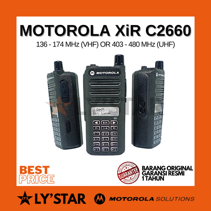 promo terbaru HT Motorola XIR C2660 / C 2660 - VHF