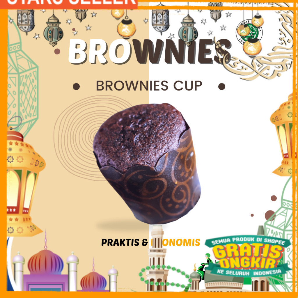 

BROWNIES / BROWNIS CUP MINI COKLAT/ King J Snack