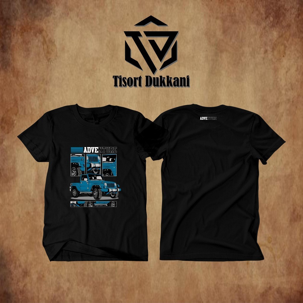 kaos Mobil JEEP ADVENTURE Modive Off-road | T-shirts Car Off-Road Community Indonesia Fans
