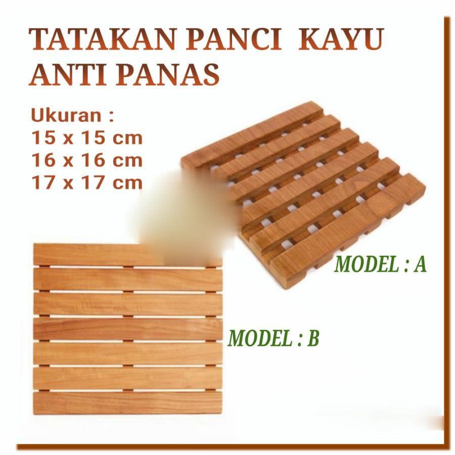 Tatakan panci panas alas panci kayu anti panas kotak talenan kayu | tatakan panci kayu | alas panci 