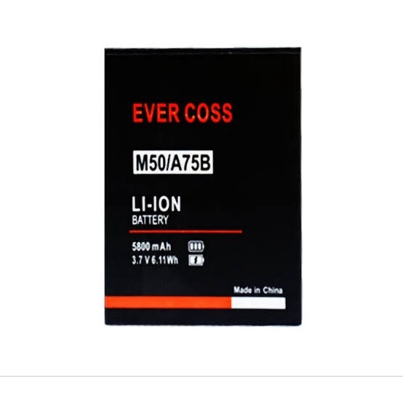 BATERAI EVERCOSS ALL TYPE HP  M50/M50 STAR/A75B/m55c/U6/U60/B75/A75G/R6/R60/U50A MAX/S45/J4B/M53/R40