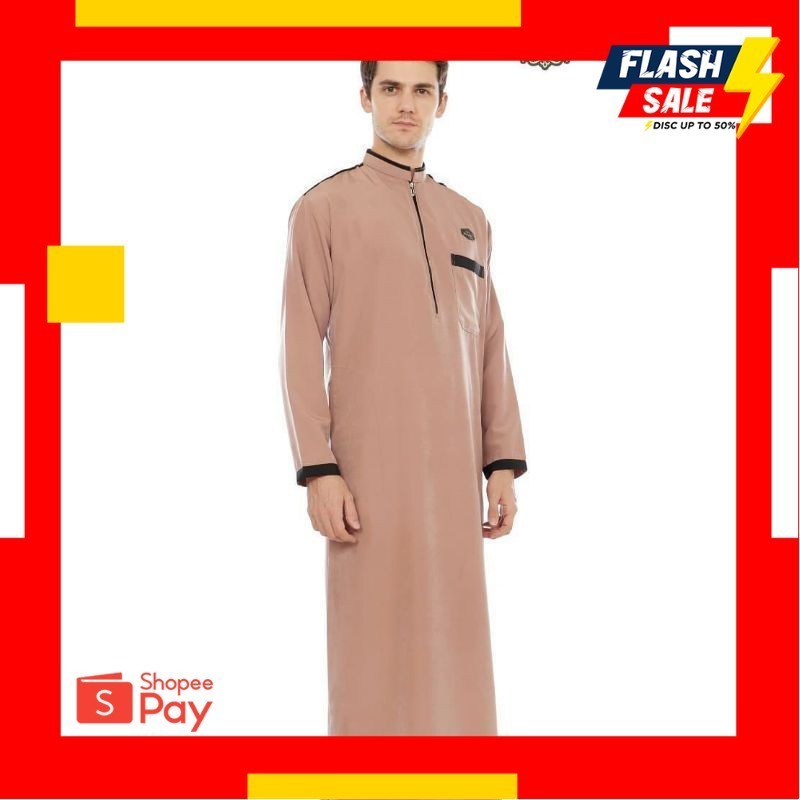 SALE 12.12 |  [ Diskon ] Jubah Gamis Pria Arab Baju Gamis Pria Terbaru 2021 Baju Gamis Cowok Terbaru
