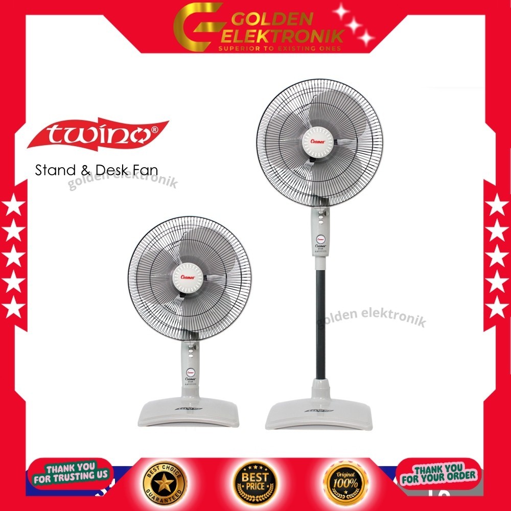KIPAS ANGIN BERDIRI COSMOS TWINO 16INCH 16-SN