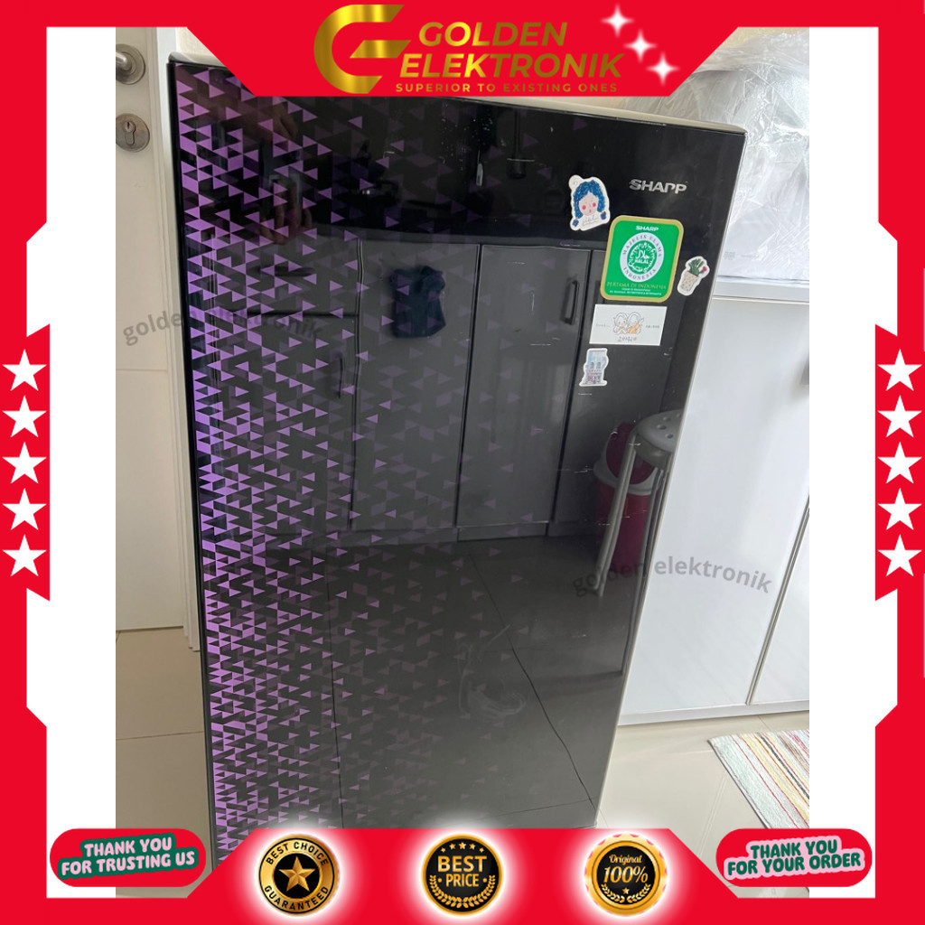 Kulkas Sharp 1 Pintu SJ-X165MG-GB/GR SJ-X165MG SJ-X 165MG 165 MG 128 Liter LOW VOLTAGE
