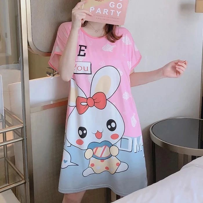 daster spandek jumbo Korea import wanita dewasa super jumbo bahan melar bisa buat kado