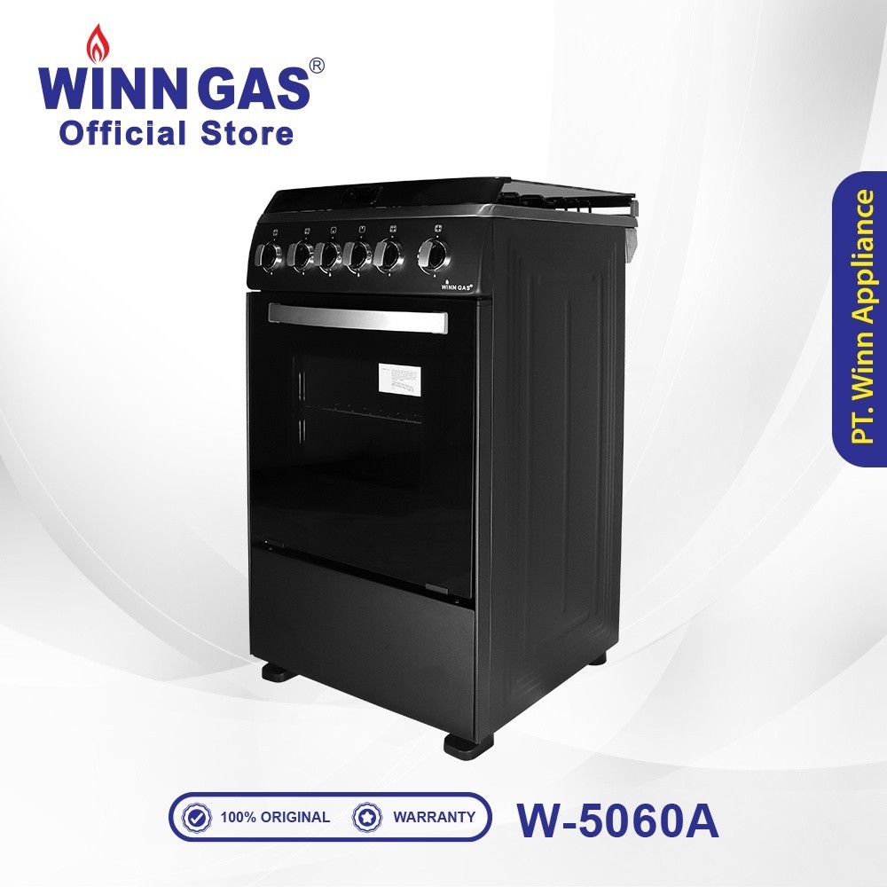 KOMPOR GAS FREE STANDING 4 TUNGKU + OVEN WINN GAS W5060A