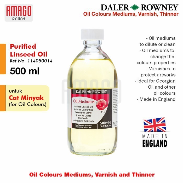 

DALER-ROWNEY - Purified Linseed Oil 500 ml - 114050014