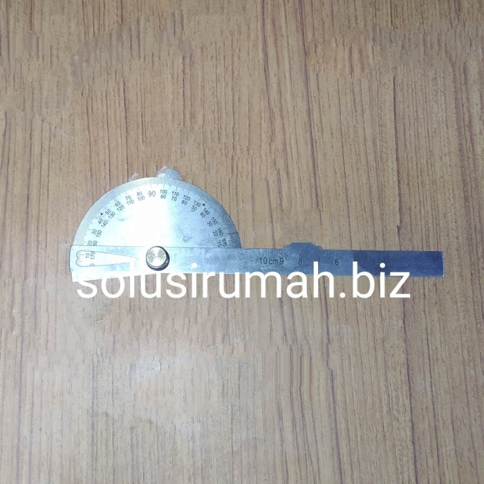 

BUSUR BESI TUKANG DERAJAT 10CM 100MM RULER STAINLESS STEEL SS 180 DERA