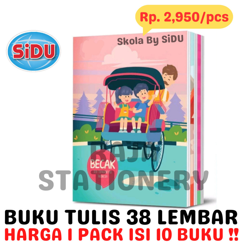 

[DISKON UP TO 50%] BUKU TULIS 38 LEMBAR GARIS A5 SKOLA BY SiDU NOTEBOOK SKOLA BY SINAR DUNIA [10PCS] [MURAH BISA COD]