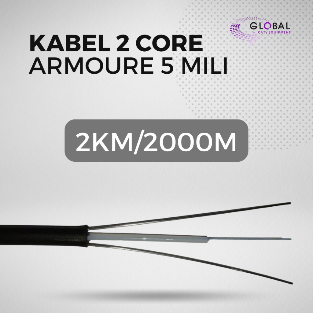 KABEL 2 CORE ARMOURE 5 MILI 2KM
