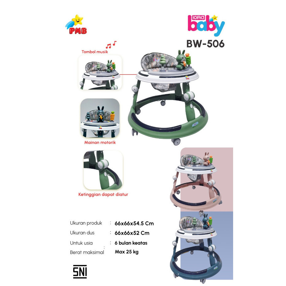 BABY WALKER PMB IORA MURAH BW-506