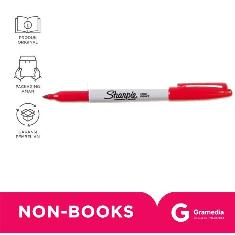 

Sharpie - Spidol Fine Point Permanent Upc Red 30052