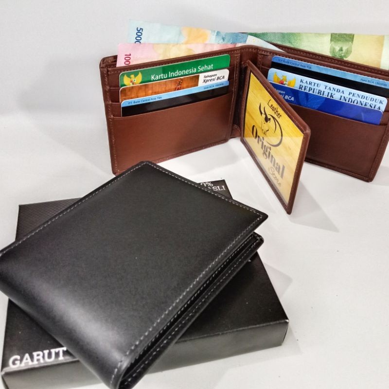 Dompet Pria ORIGINAL Kulit Asli / Dompet Kulit Pria Asli Garut
