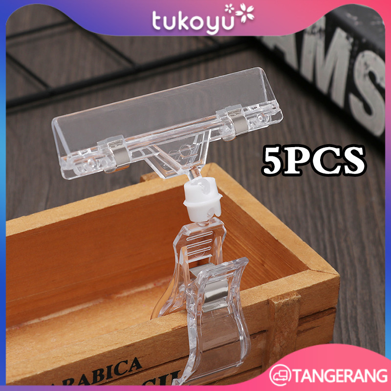 

5pcs Jepitan Promo Penjepit Label Papan Tag Hanger Transparan 11cm 16cm Jepit Harga Obral Untuk Penjepit Label Papan Price Tag Hanger Transparan