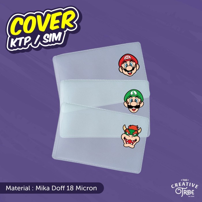 

Super Mario - Cover KTP / SIM Sampul Plastik Mika Pelindung Kartu - Mario, PASANG SENDIRI