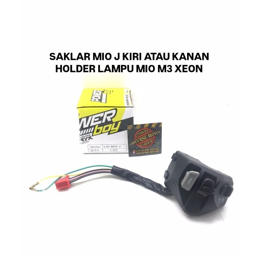 SAKLAR MIO J KIRI ATAU KANAN HOLDER LAMPU MIO M3 XEON