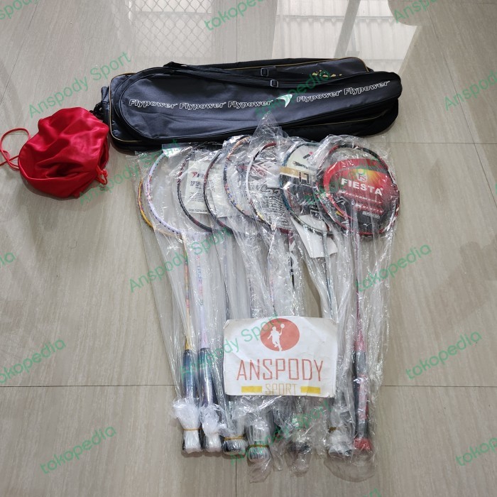 RAKET BADMINTON HART SUPER WAVE CHROME - Merah, Raket+cover