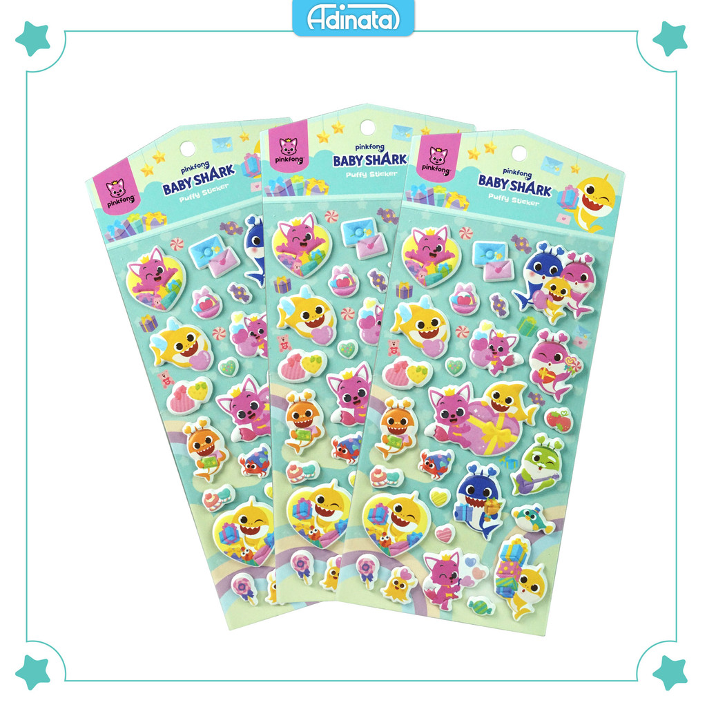 

Baby Shark Puffy Stickers 2530-6126 / Sticker - Adinata