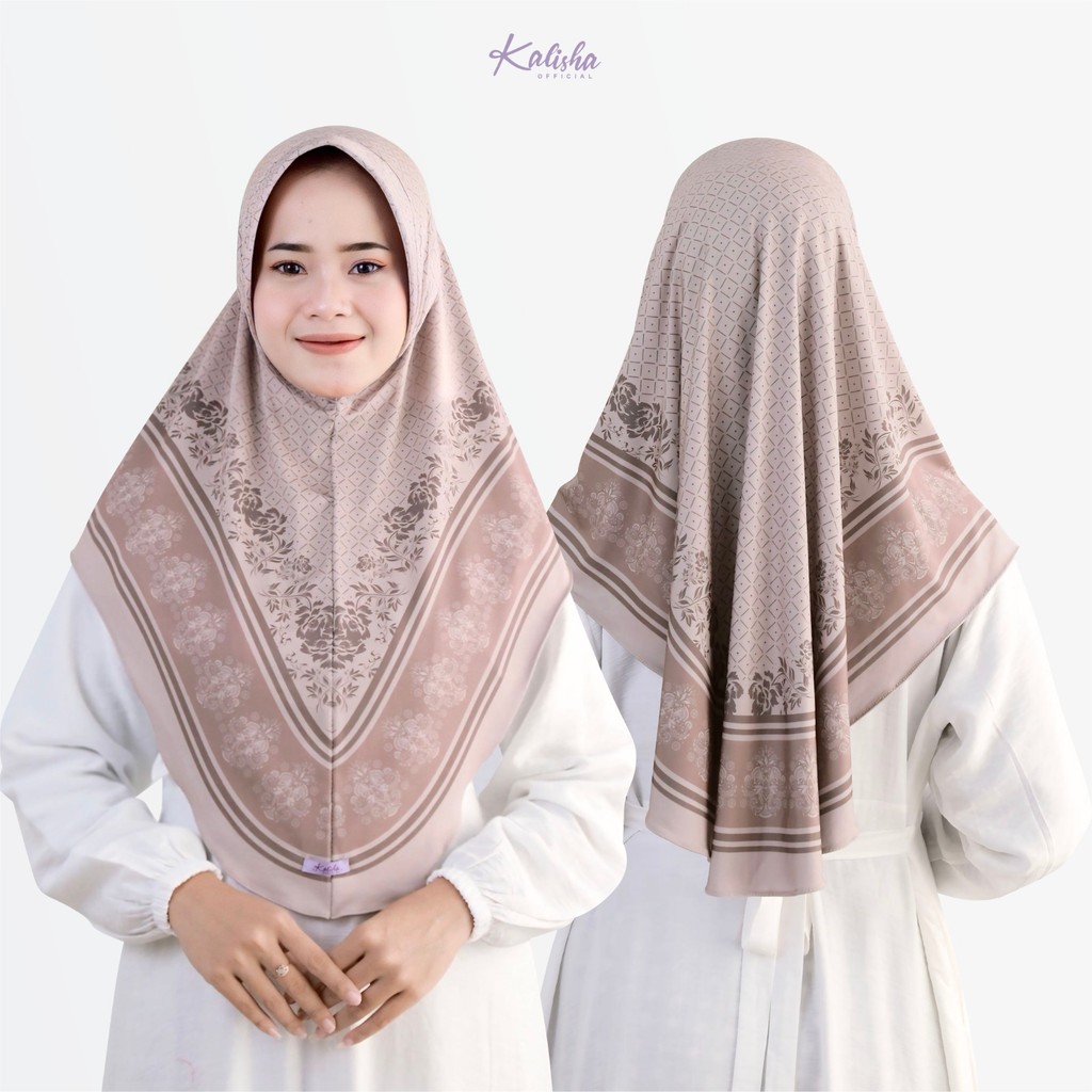 Hijab Instan Motif Bunga Terbaru Kekinian Hijab Bergo Instan Daily Eliana