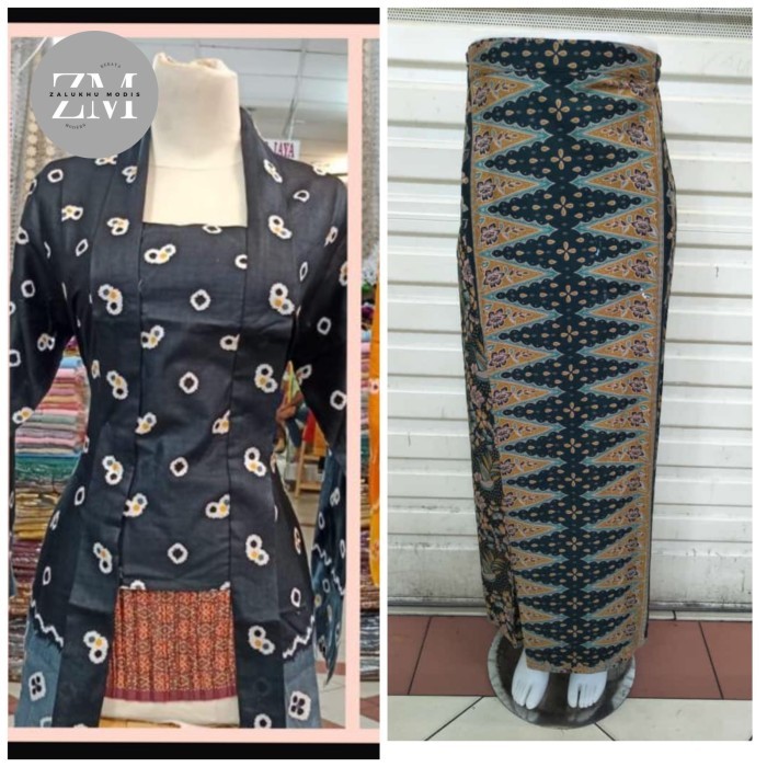 "V.NLN" -  PROMO setelan kebaya kutu baru modern/kebaya wanita jumputan/kebaya acara formal lengan p