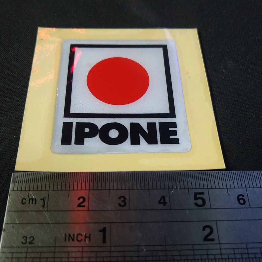 

Sticker Timbul Resin Ipone 4x4,5cm
