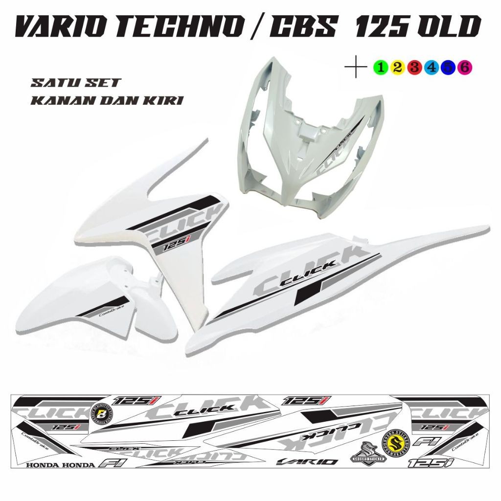 VARIASI MOTOR STRIPING VARIO FI 125 OLD STIKER MOTOR HONDA VARIO 125 TECHNO / CBS VARIASI STIKER