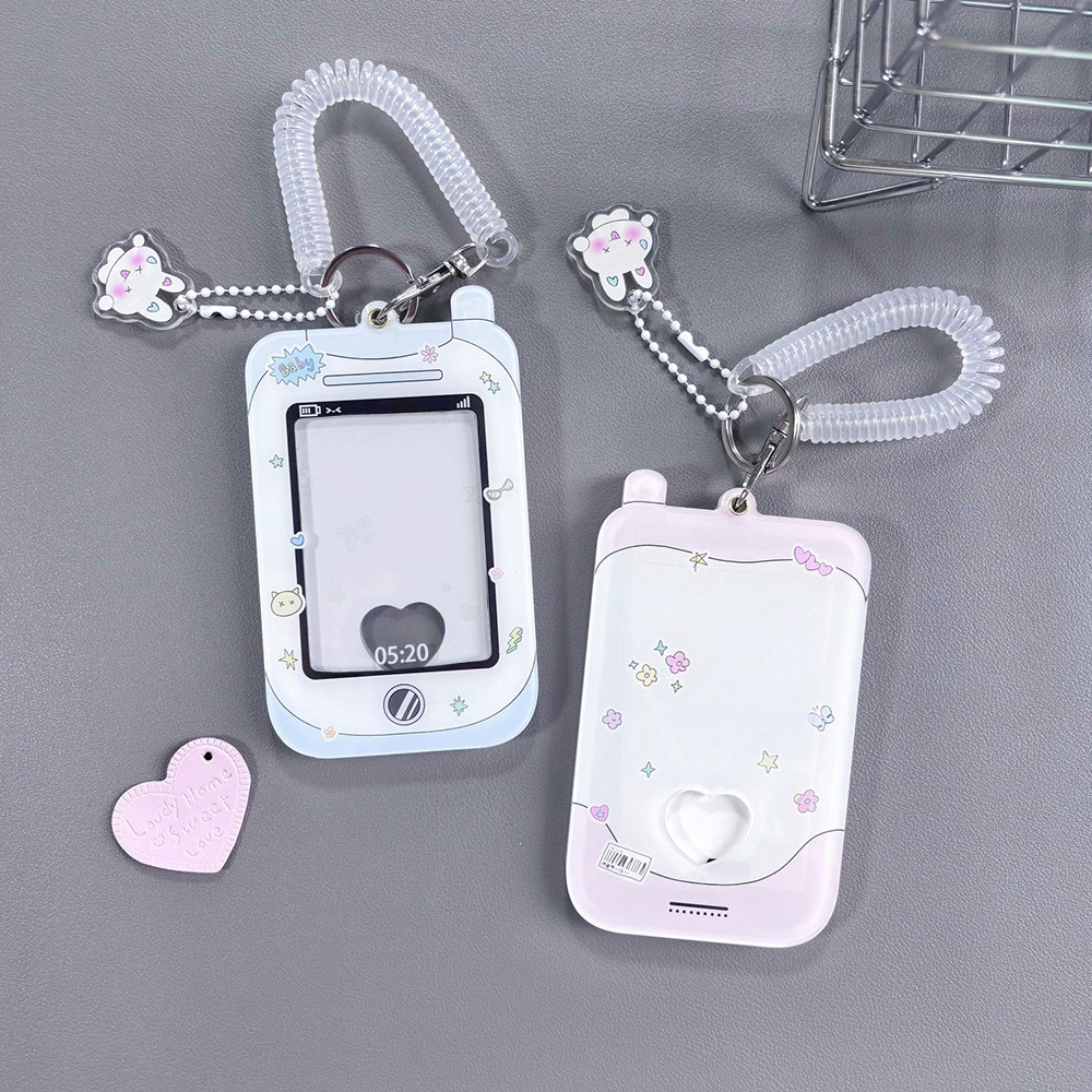 

Y2k Acrylic Photocard Holder Girl Key Chain INS Idol Photo Card Holder Decorative Student ID Badge Holder Girls Card Sleeves