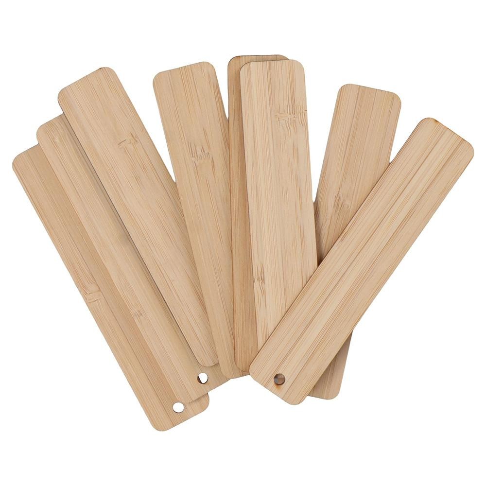 

20 Pcs 4.72 Inch Blank Bamboo Bookmark Engraving Bamboo Blanks Bookmarks Unfinished Wood Hanging Tags