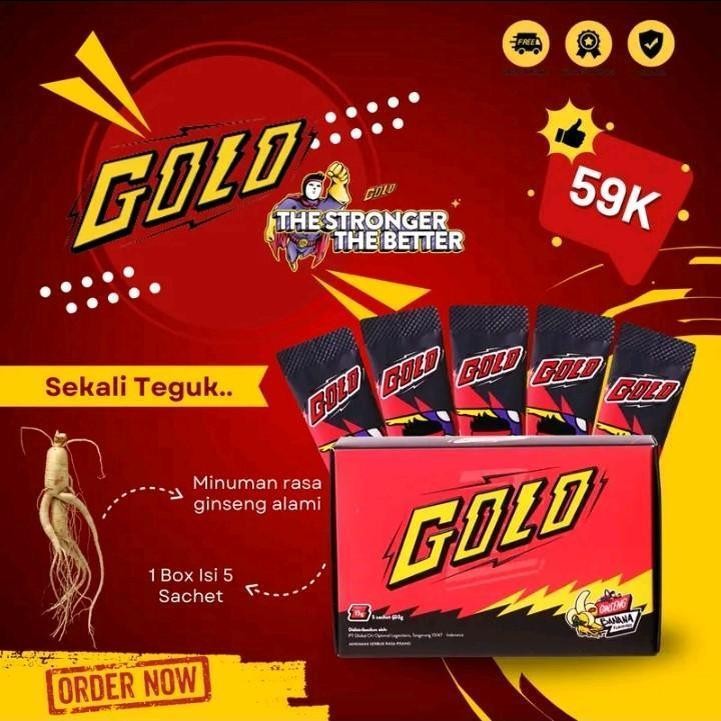 

Mister Golo Asli Botanical Gingseng - 1 Box (5 Sachet) BPOM