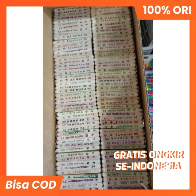 Mainan Stik Kayu Tulisan