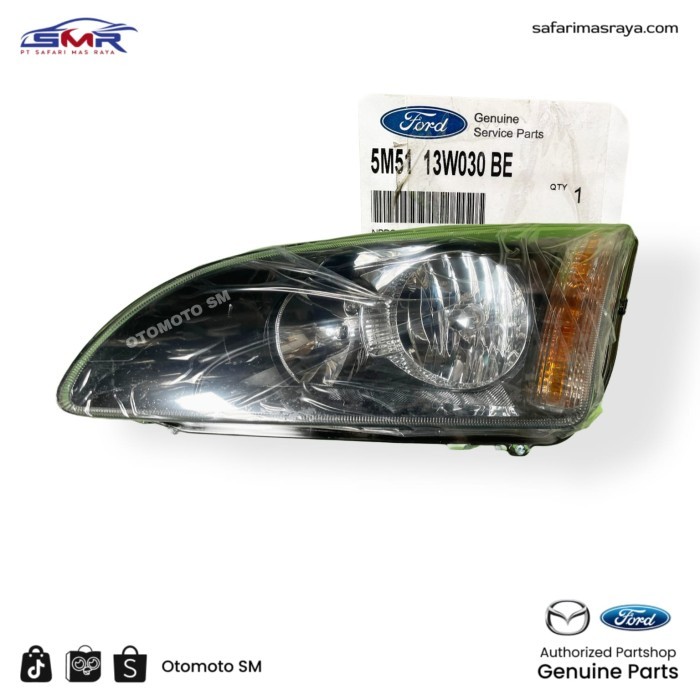 Headlamp Head Lamp Lampu Depan Kiri Ford Focus Original 5M5113W030BE berkualitas
