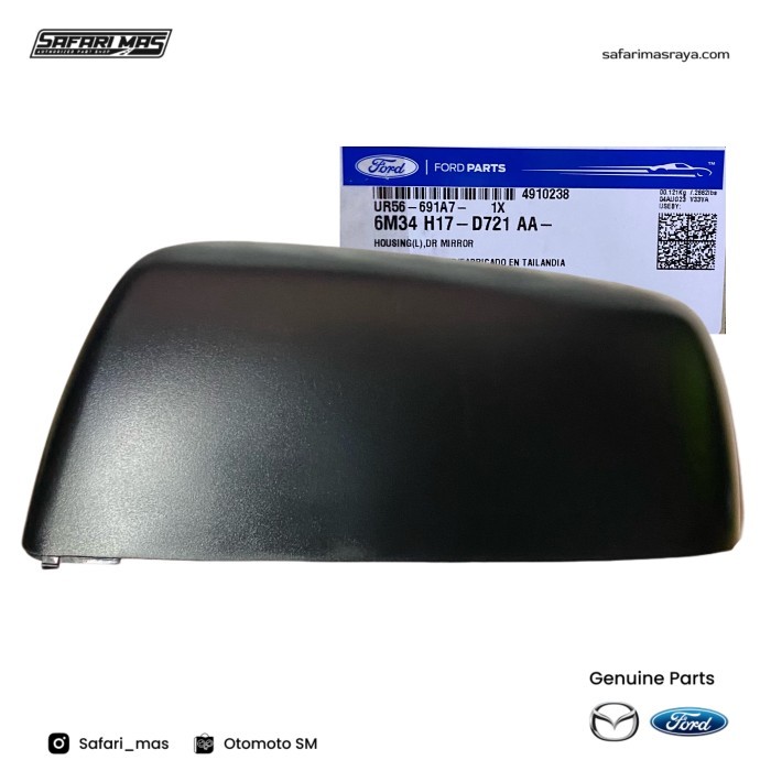 Cover Spion Kiri Ford Ranger Everest BT50 Tahun 2006 Ke Atas Original UR56691A7 berkualitas