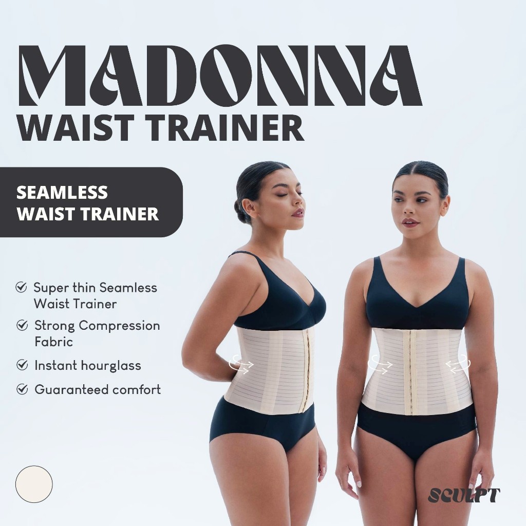XZ45RF SCULPT Madonna Waist Trainer - Seamless & Powerful Corset - Korset Pelangsing Perut - Long To