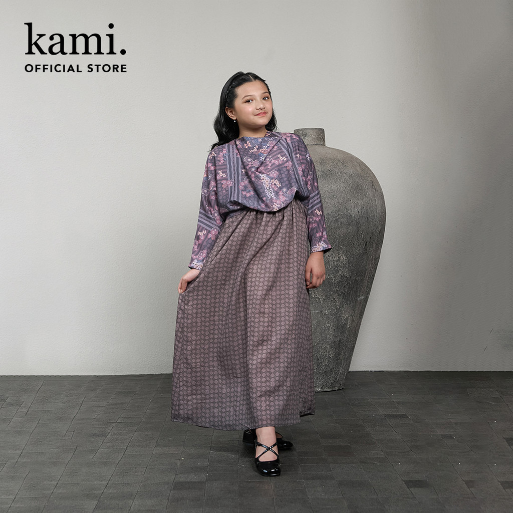 Kami Lyra Gathered Kids Dress Anak Perempuan
