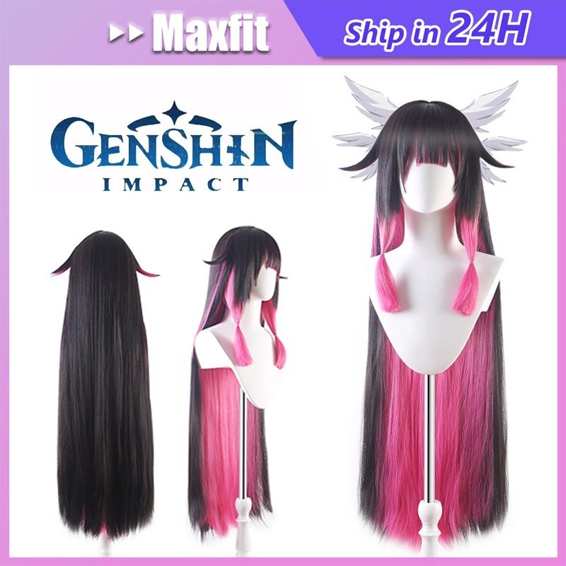 Columbina Wig Columbina Cosplay Genshin Impact 105Cm Orang Dewasa/Anak-Anak Dapat Menggunakannya