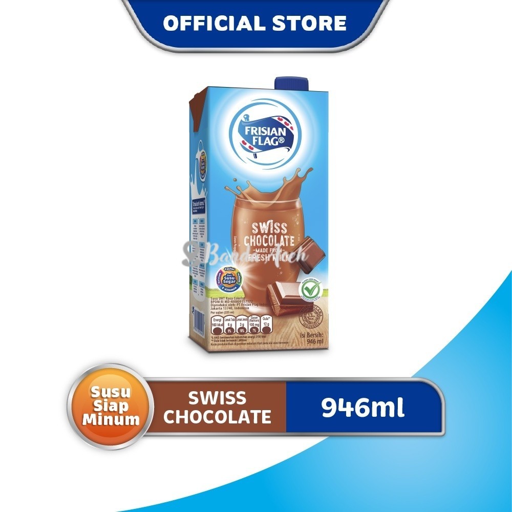 

(Aceh) Frisian Flag Family UHT Swiss Chocolate 946 ml