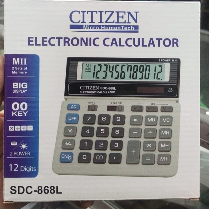 

Citizen Calculator SDC-868L - Kalkulator Desktop Meja Kantor