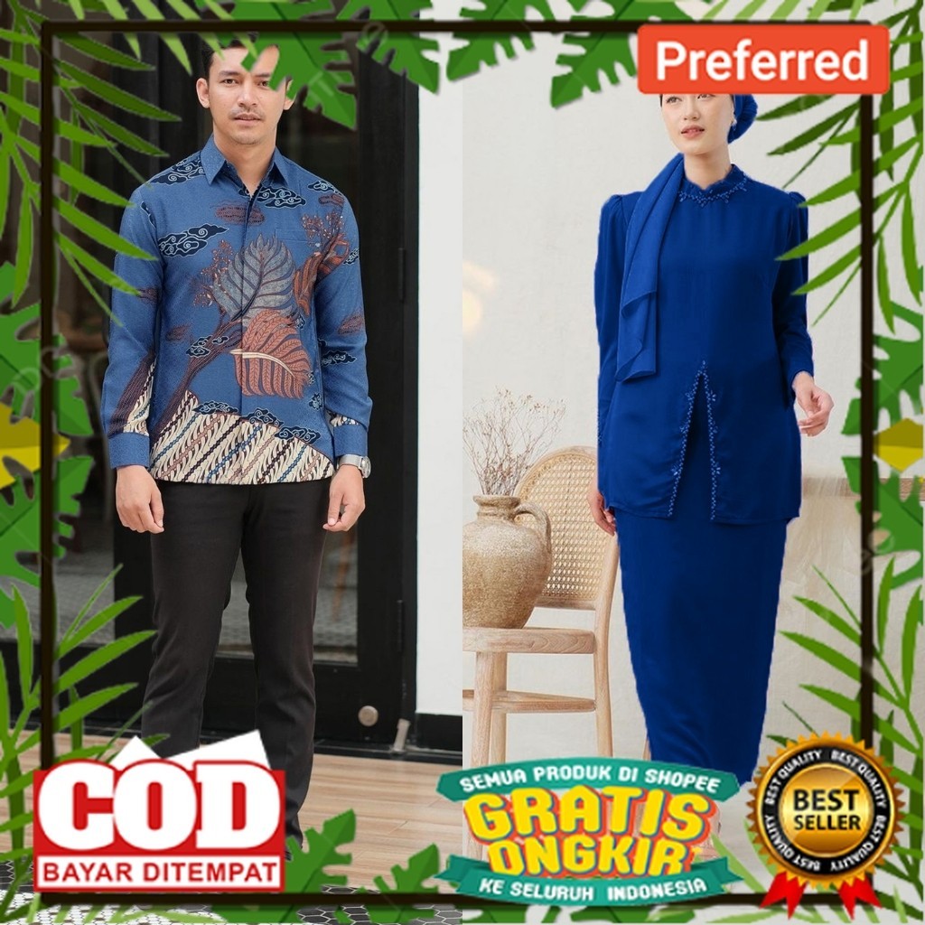 NEW ARRIVAL BISA COD - KEBAYA COUPLE BATIK SARIMBIT KEBAYA KURUNG MELAYU - KEBAYA POLOS PAYET ELEGAN