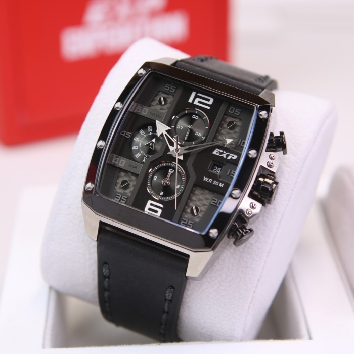 EXPEDITION E6636 / E 6636 SILVER BLACK TALI KULIT PRIA. ORIGINAL
