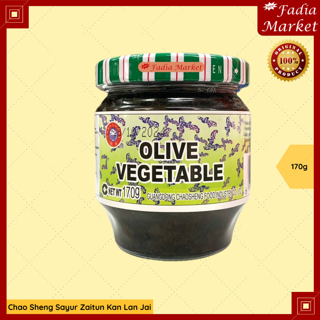 

Chao Sheng Kan Lan Kana Jai Chai Olive Vegetable Sayur Zaitun 170g