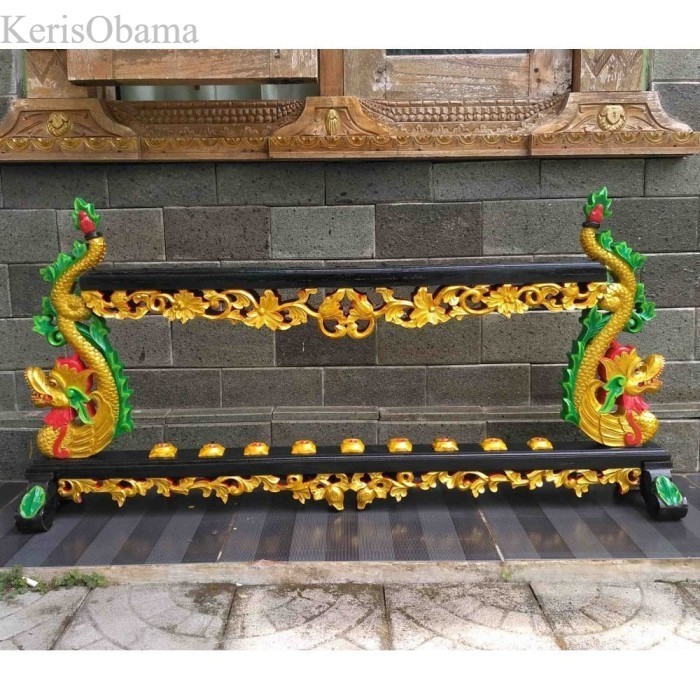 

Jagrak Stand Dudukan Keris Model Dragon Modern Isi 9 Sungging murah
