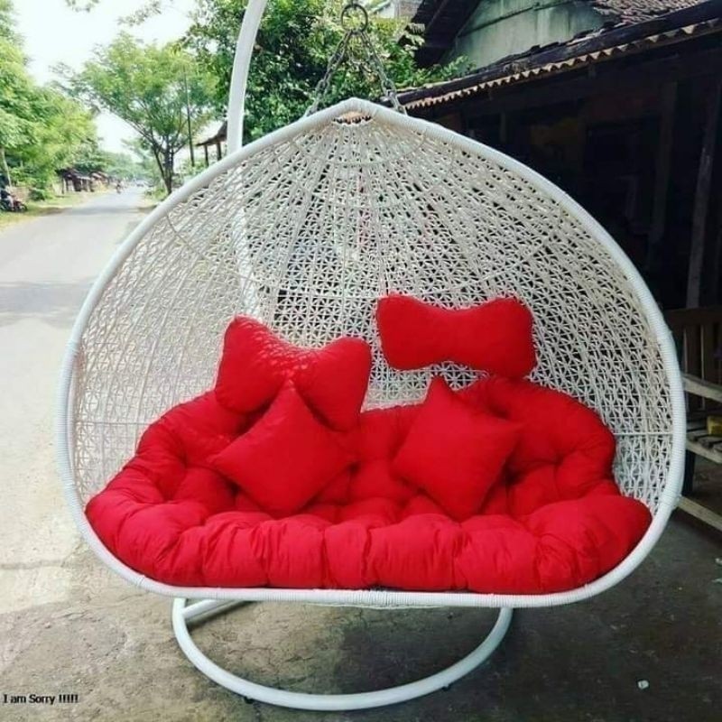 Ayunan Gantung Rotan Sintetis Jumbo